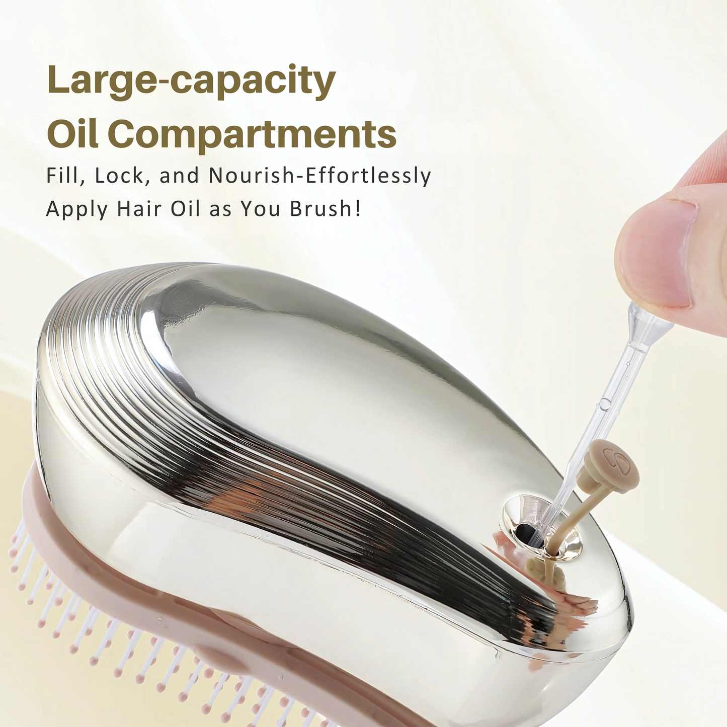 3-in-1 PureGlow Detangler Hairbrush