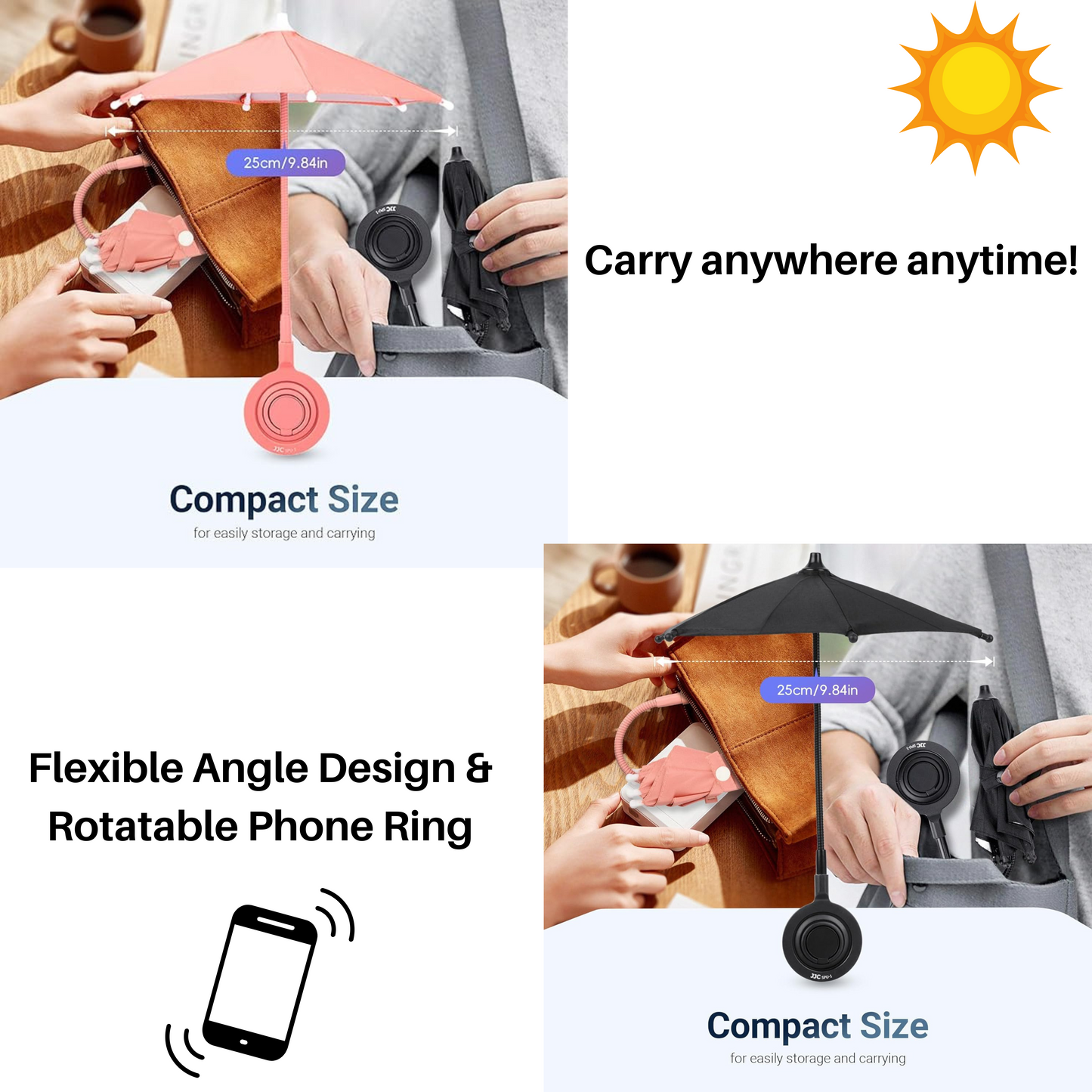 PhoneBrella Sun and Rain Shield