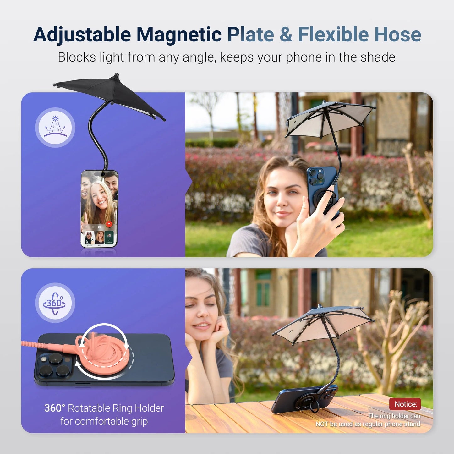 PhoneBrella Sun and Rain Shield